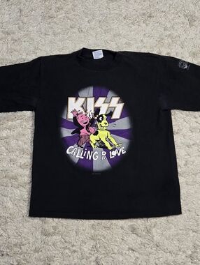 VTG 90s KISS Calling Dr. Love Official Tee L